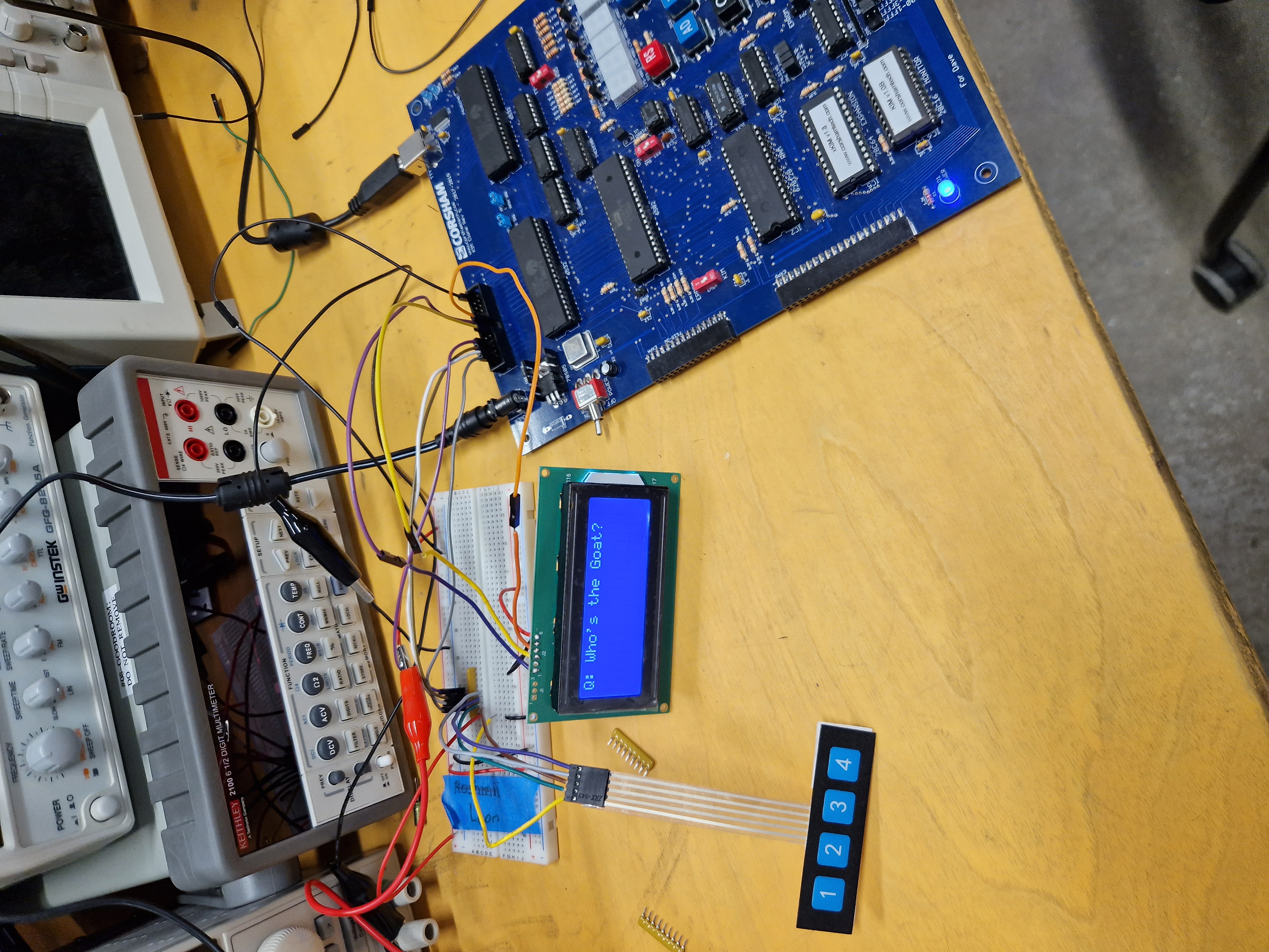 [Project] KIM-1 LCD Trivia Game